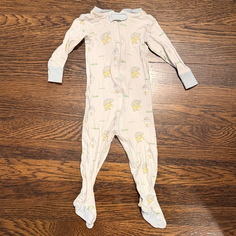 The Beaufort Bonnet Company Yellow Duck Print Footie